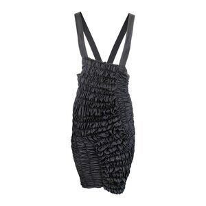 Comme Des Garçons Black Ruched Suspender Dress Circa 1989